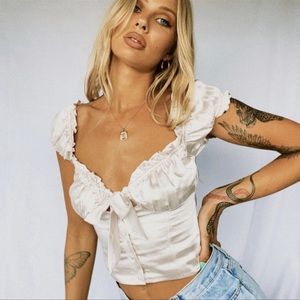 Princess Polly Champagne Eloise Top